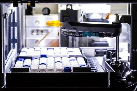 Hplc autosampling Foto stock