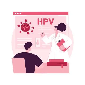 HPV education programs abstract concept vector illustration. Stock Illustration