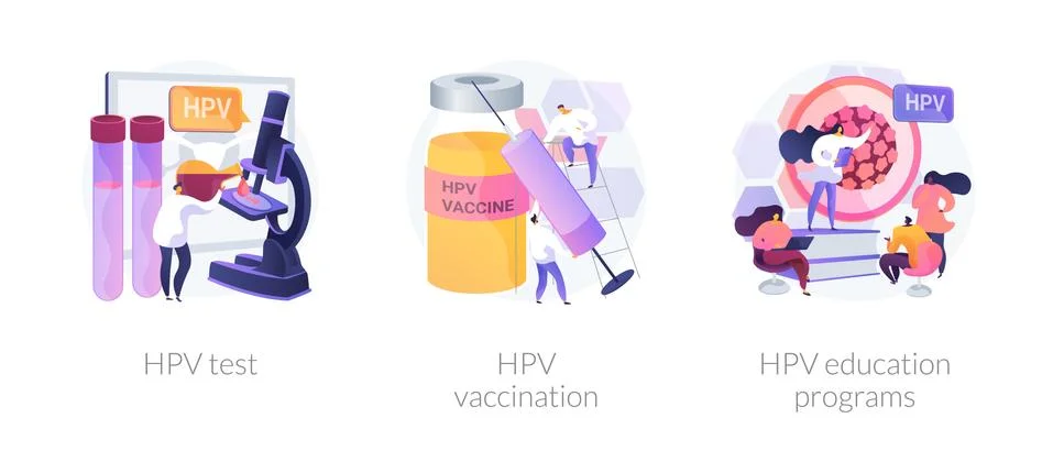 HPV prevention vector concept metaphors. Stock Illustration