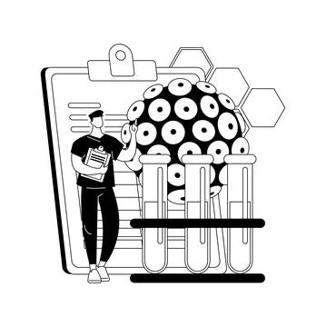 HPV test abstract concept vector illustration. Stock Illustration