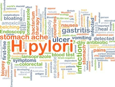 H.pylori background concept Stock Illustration