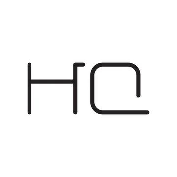 Hq initial letter vector logo icon Stock Illustration