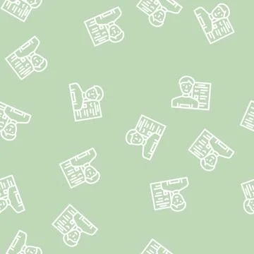Hql highly qualified lead line vector seamless pattern イラスト素材