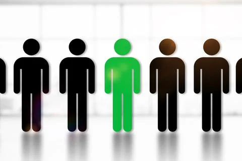 HR department hiring process Stock Illustration