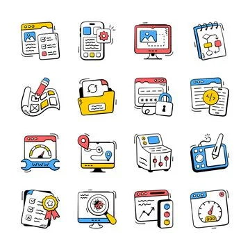 HR employment process elements featuring talent acquisition 库存插图