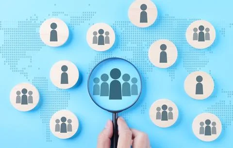 HR, Human Resources Management technology concept. HR professional select Stock Photos