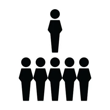 Hr icon vector male group of people symbol avatar for business management Stock Illustration