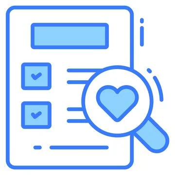 HR job interview process illustrations showing candidate profile Stock Illustration