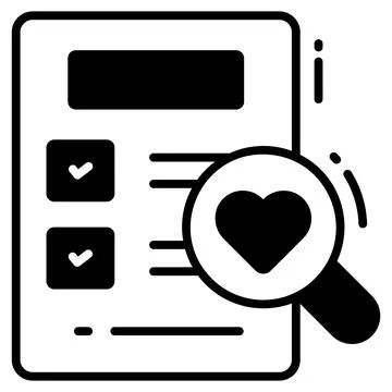 HR job interview process illustrations showing candidate profile Stockillustratie