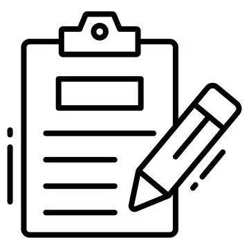 HR job interview process illustrations showing candidate profile Stock Illustration
