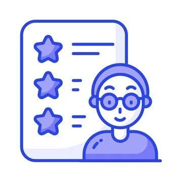 HR job interview process illustrations showing candidate profile Illustrazione stock