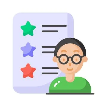 HR job interview process illustrations showing candidate profile Illustrazione stock