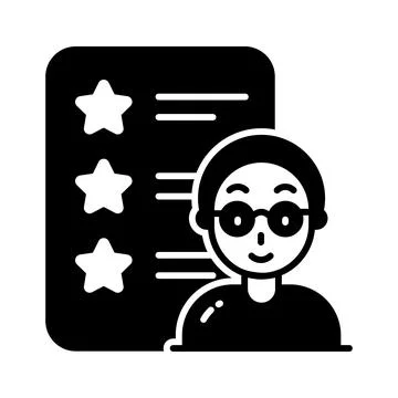 HR job interview process illustrations showing candidate profile Illustrazione stock