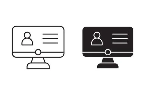 Hr software vector icon mark set symbol for web application 스톡 일러스트