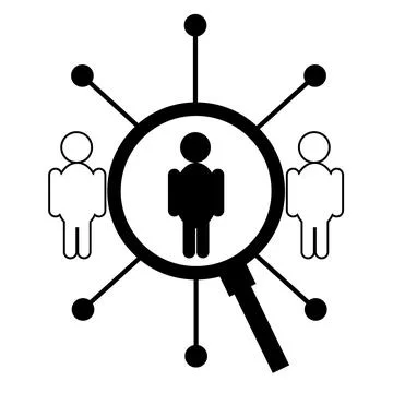 Hr solutions icon on white background. HR collection sign. flat style. Stock Illustration