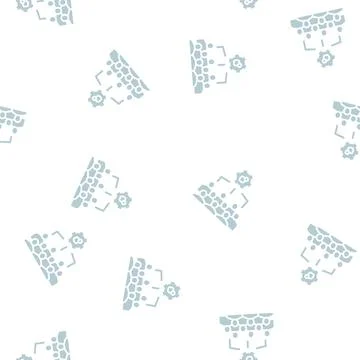 Hr work glyph seamless pattern Stock Illustration