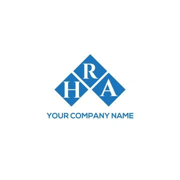 HRA letter logo design on white background. HRA creative initials letter logo Stock Illustration