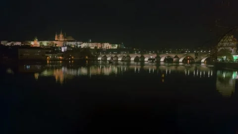 Hradcany at night Stock Footage 321227203