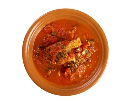 Hraime- libyan prepared fish 写真素材