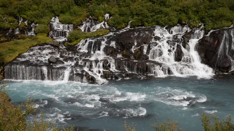 Hraunfossar Stock Footage 106396124