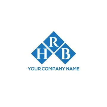 HRB letter logo design on white background. HRB creative initials letter logo Stock Illustration