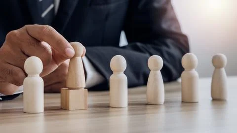 HR,human resources technology.Human resource manager choose the perfect emp.. Stock Photos
