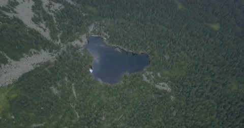 Hridsko lake in north of Montenegro Stock Footage 171225561