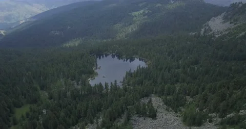 Hridsko lake in north of Montenegro Stock Footage 171226366