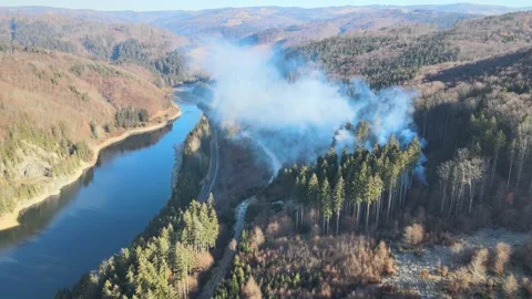 Hrinova Lake Stock Footage 166076980