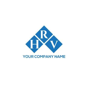 HRV letter logo design on white background. HRV creative initials letter logo Stock Illustration