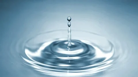 HS 1050fps slomo single water drop washed away by wave 1050 fps 01 Stock Footage 11908523