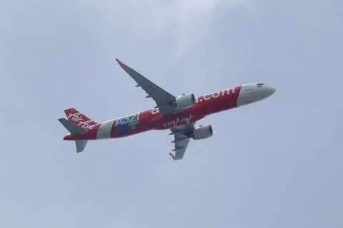 HS-EAA Airbus A321-100 of Thai Airasia. Stock Photos