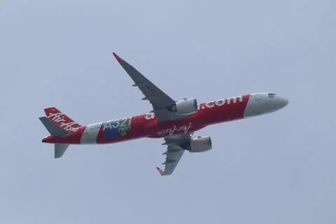 HS-EAA Airbus A321-100 of Thai Airasia. Stock Photos