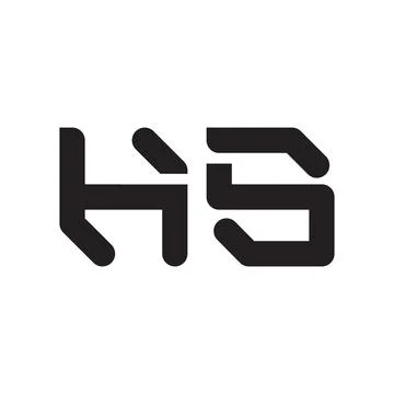 Hs initial letter vector logo icon Ilustração Stock