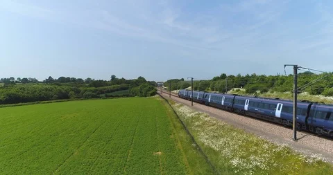 HS1 high speed express train Stock Footage 92904425