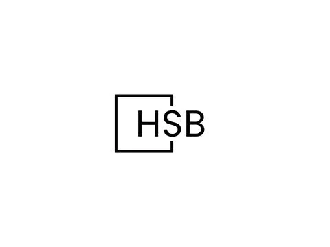 HSB letter initial logo design vector illustration Stock Illustration