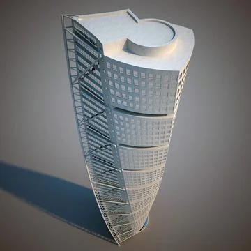 3D Model: HSB Turning Torso Building #91499999 | Pond5