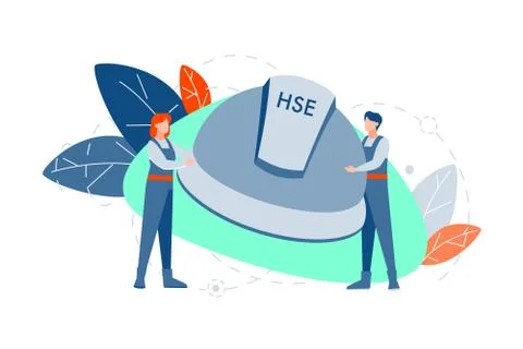 HSE, protection concept Stock Illustration