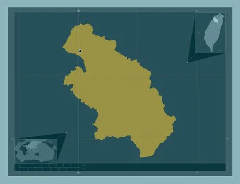 Hsinchu, Taiwan. Solid color shape 스톡 일러스트