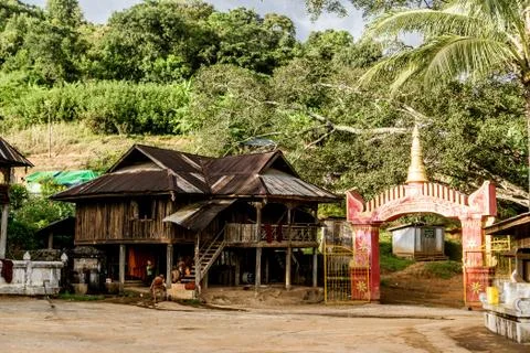 Hsipaw, Myanmar Foto stock