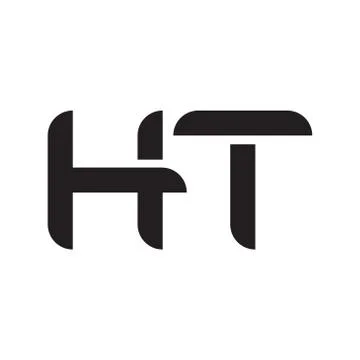 Ht initial letter vector logo icon Stock Illustration