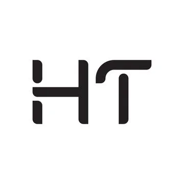 Ht initial letter vector logo icon Stock Illustration