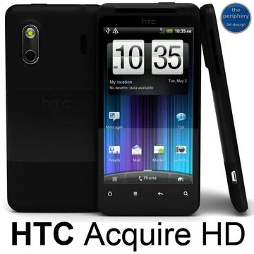 HTC Acquire Smartphone 3D Model