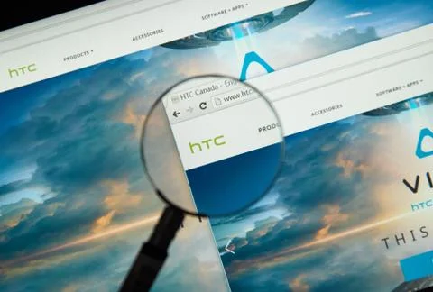 HTC internet page Stockfoto's