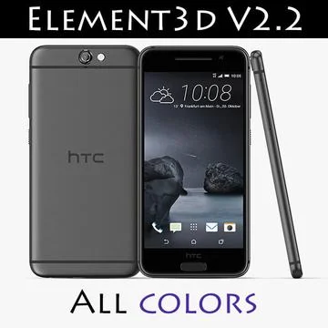 HTC One A9 Element3D V2.2 3D Model