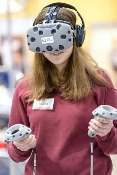 HTC VIVE - Virtual Reality System Stock Photos