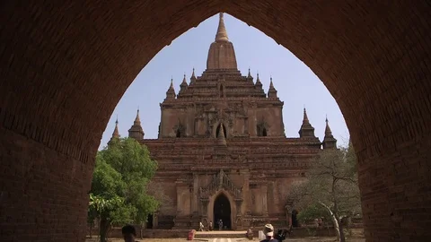 Htilominlo temple Stock Footage 115072590