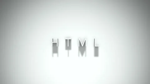 Html 3D title animation with shadows on a white background Stock Footage 297272881