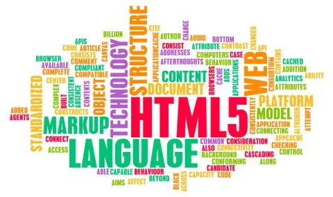HTML 5 Illustrazione stock