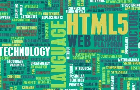 HTML 5 Stock Illustration